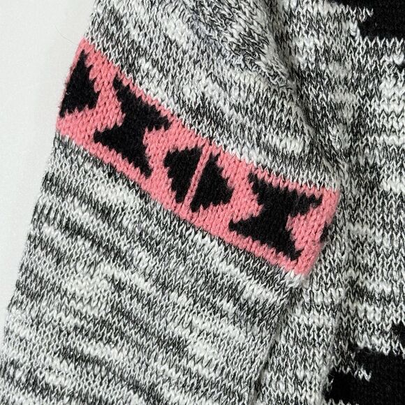 Vintage Wet Seal Womens Medium Y2K Aztec Diamond Glitter Pullover Crop Sweater - Picture 4 of 6